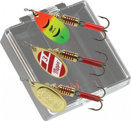 Mepps Bass Pocket Pac #3 Aglia Plain Inline Spinners - Premium Fishing Lures for Bass, Trout & Freshwater Fish | Ideal for Casting, Trolling & Ice Fishing