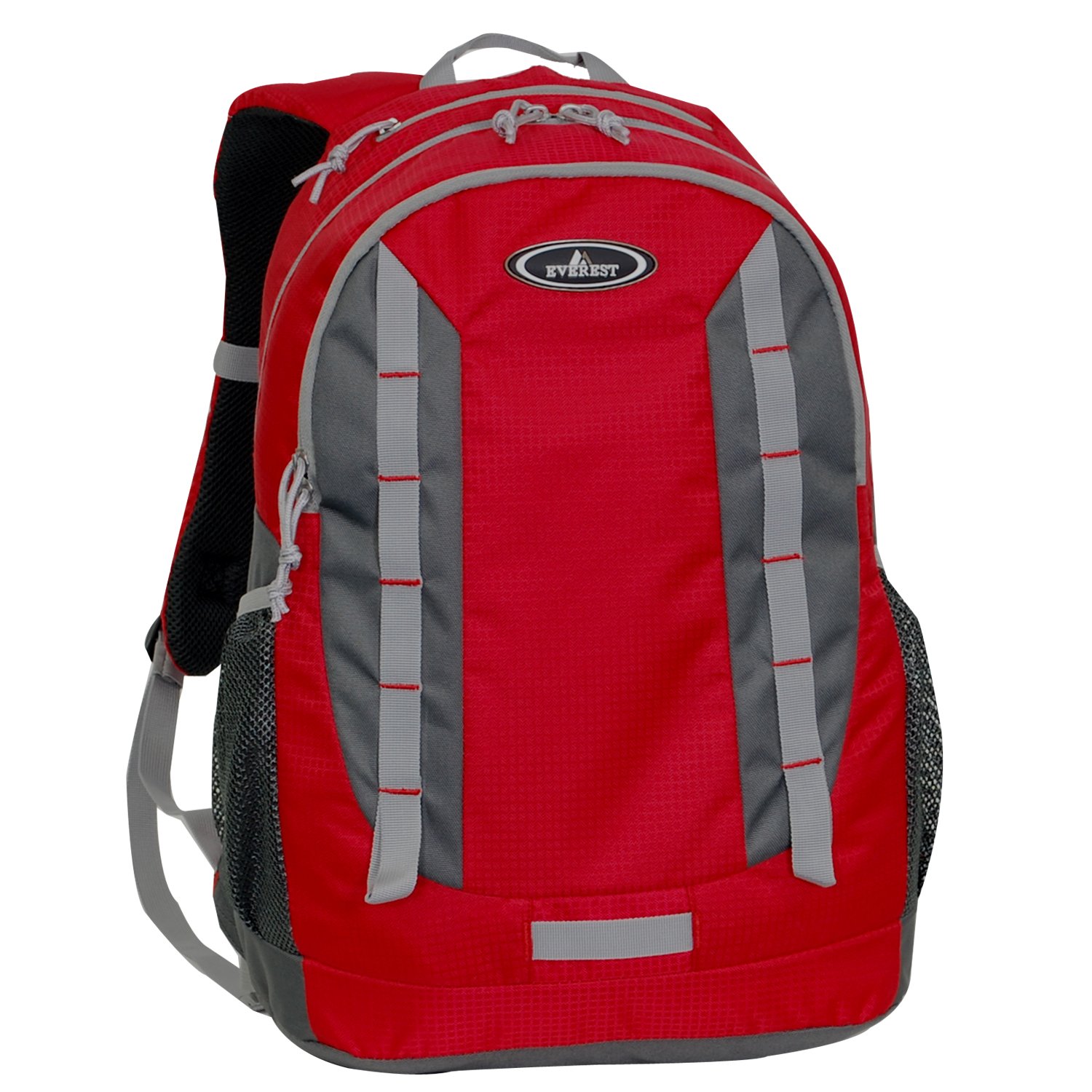 Everest Daypack - Lightweight Hiking Backpack for Men & Women, Durable Red Outdoor Backpack with Multiple Pockets - Perfect for Camping, Travel & Daily Commute