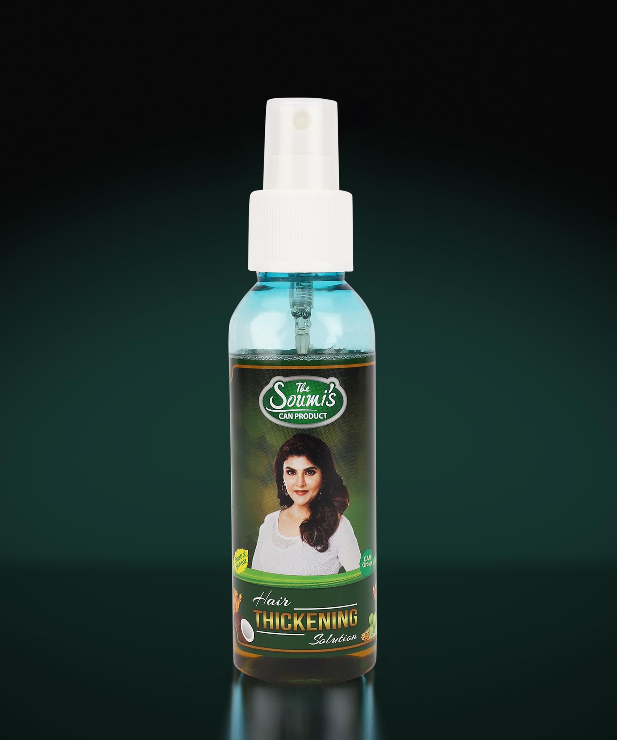 Soumi's Hair Thickening Solution with Castor Oil & Natural Extracts - Hair Growth Treatment for Thicker, Stronger Hair | Reduces Hair Loss & Strengthens Follicles | Vitamin E, Coconut Oil & Linseed Oil for Deep Hydration | Scalp Care for Men & Women | 100ml | Perfect for Daily Hair Care Routine & Scalp Repair