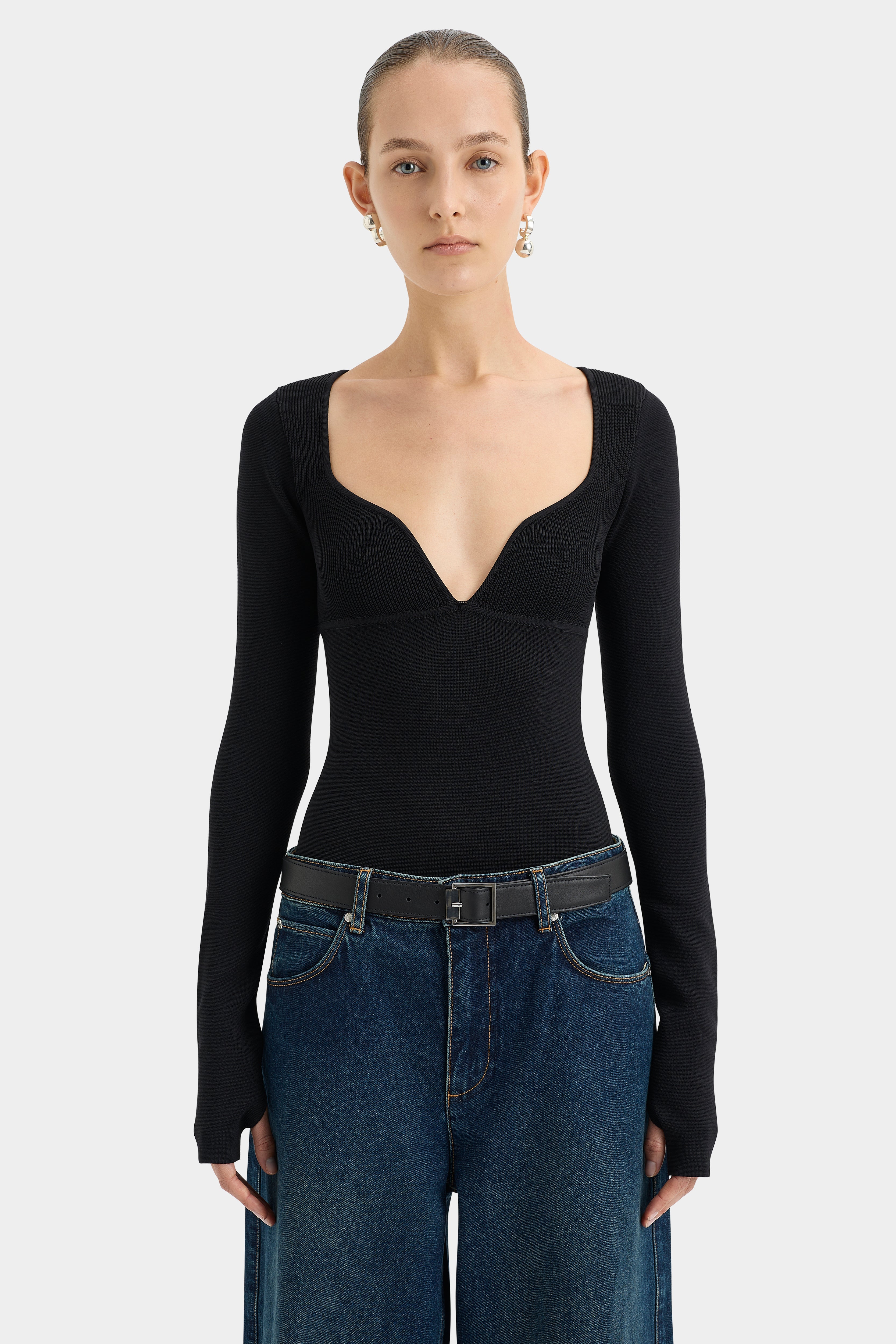 Helena Women's Long Sleeve T-Shirt - Soft Casual Blouse for Everyday Wear, Work & Layering | Trendy Basic Top for Fall & Winter Outfits