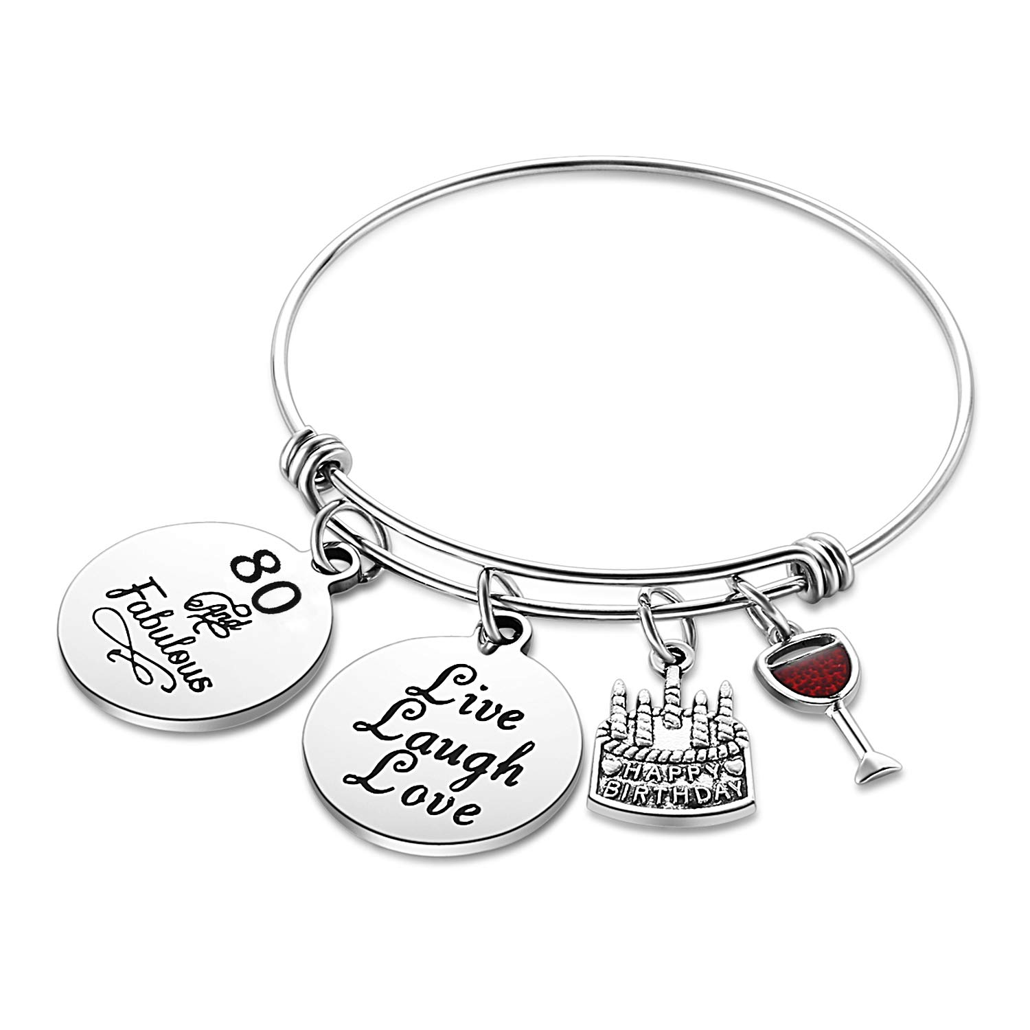 Nimteve Expandable Bangle Bracelet for Women - Adjustable Birthday Jewelry Gift for Her - Perfect for Anniversaries, Parties & Special Occasions
