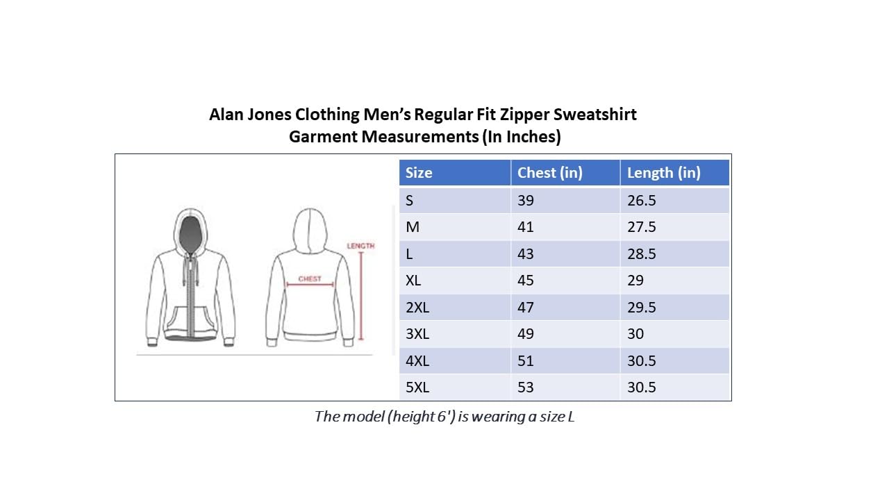 Alan Jones Men's Cotton Hooded Sweatshirt - Soft Pullover Hoodie for Casual Wear, Gym & Outdoor Activities