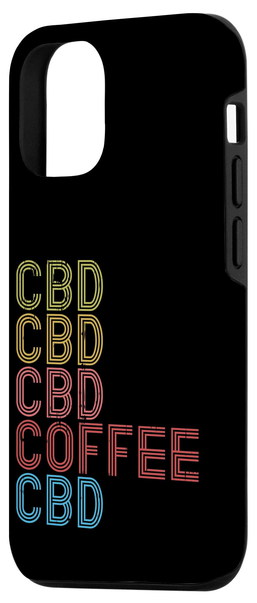 Premium CBD Hemp Oil Gift Case for iPhone 12/12 Pro - Retro Cannabis Design - Perfect for Relaxation, Stress Relief & Wellness Gifting