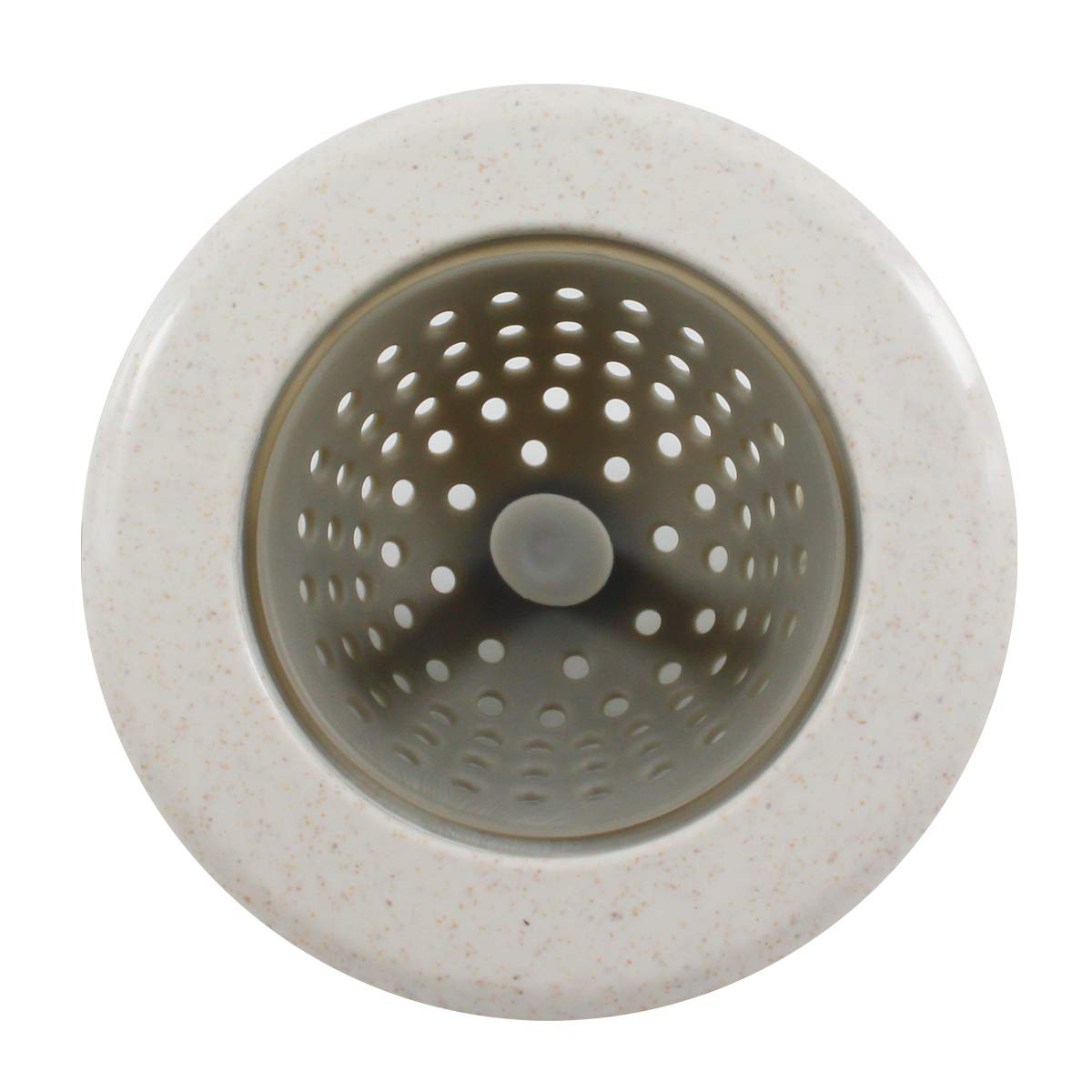 4 Pack Silicone Sink Strainer - Durable Garbage Disposal Drain Catcher Plug with Fine Mesh Filter, Beige Kitchen Sink Basket Cover for Easy Cleaning | Perfect for Kitchen, Bathroom & RV Sinks