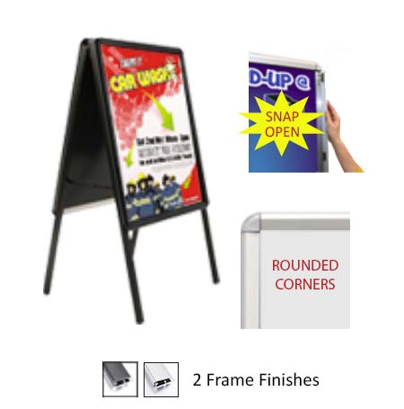 16x16 A-Frame Sign Holder with 1 1/4