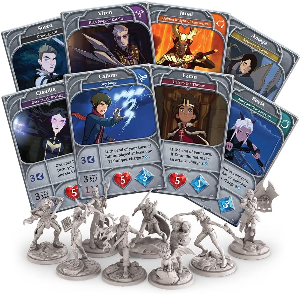 The Dragon Prince: Battlecharged - Fast-Paced Tactical Miniature Game for 2-6 Players - All Ages - Fantasy Action Strategy Board Game - Multiplayer Family Game Night - Perfect for Parties & Game Nights