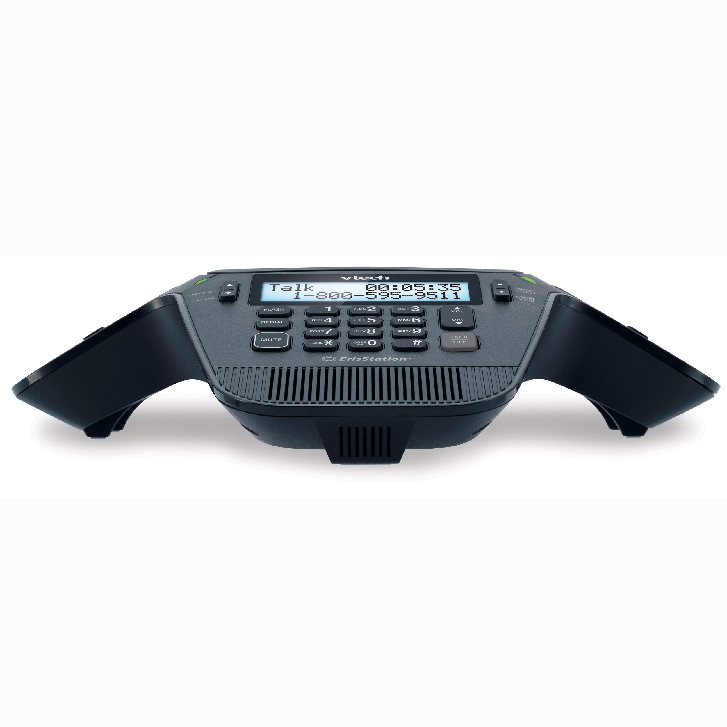 VTech VCS704 ErisStation DECT 6.0 Conference Phone with 4 Wireless Microphones - OrbitLink Wireless Technology (Renewed) - Ideal for Office Meetings, Conference Calls & Business Communications