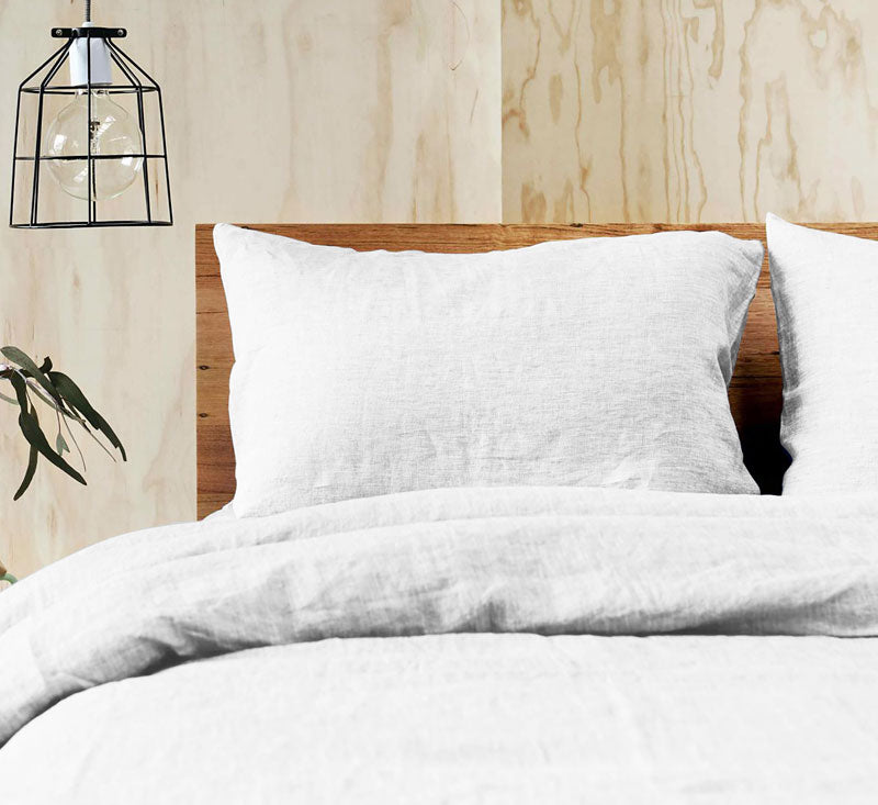Premium 100% Pure Linen White Duvet Cover Set - Super King Size | Breathable & Hypoallergenic Bedding for Luxury Hotels, Guest Rooms & Master Bedrooms