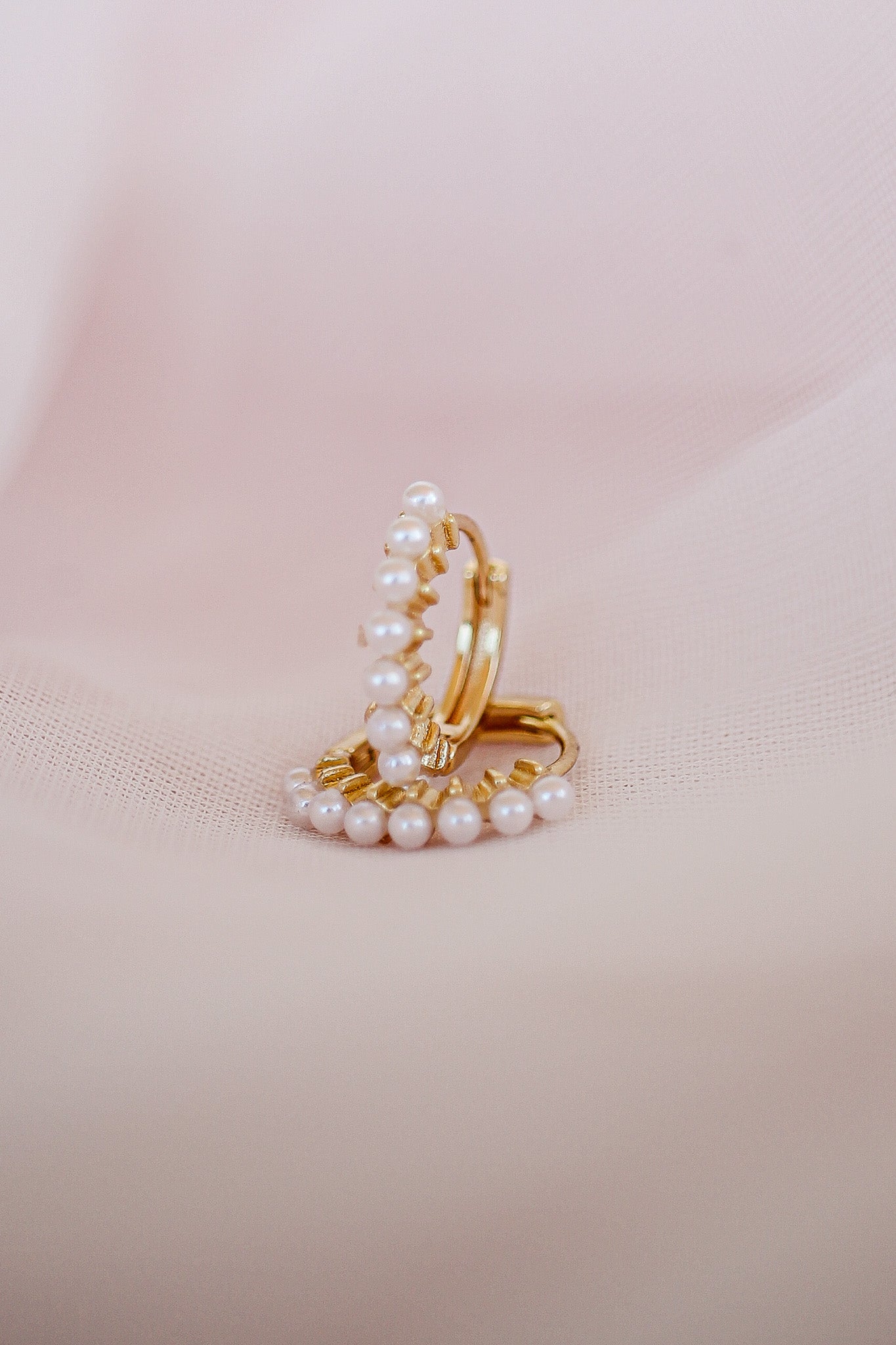 Pearl Mini Huggie Hoop Earrings - Dainty Pearl Studded Huggie Hoops for Women - Perfect for Everyday Wear, Date Night & Special Occasions