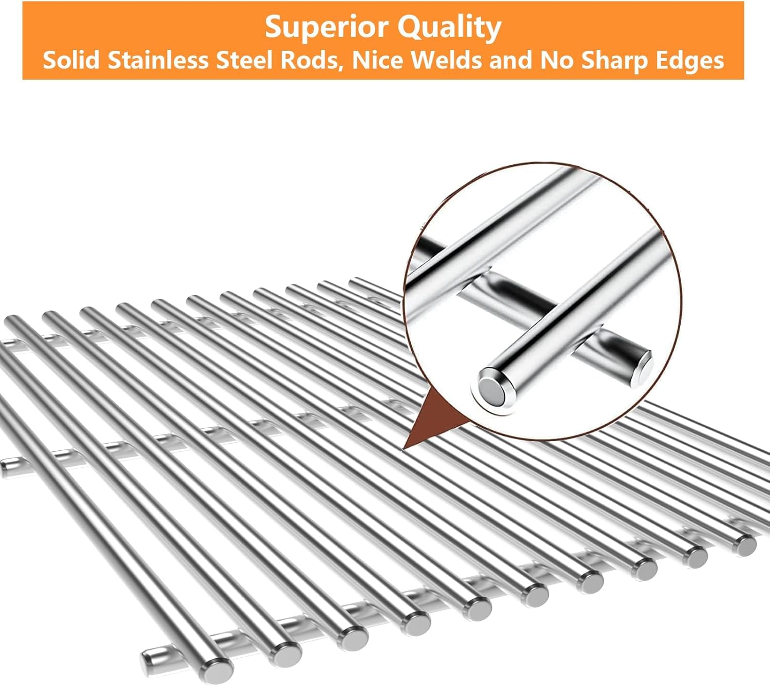 Hisencn Stainless Steel Gas Grill Replacement Parts Kit for Master Forge Models 1010037 & 1010048 - Burners, Heat Plates, Tent Shield & Cooking Grids - Perfect for Backyard BBQ, Outdoor Cooking & Grill Repair
