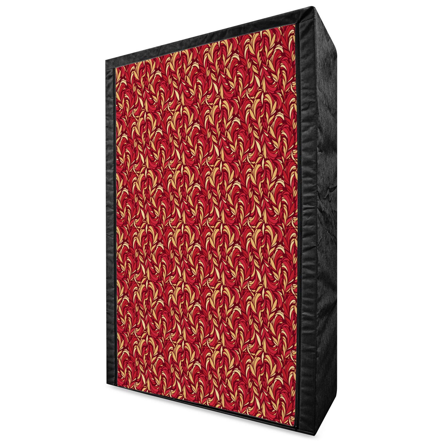 Ambesonne Portable Fabric Wardrobe with Abstract Foliage Pattern - 42.5