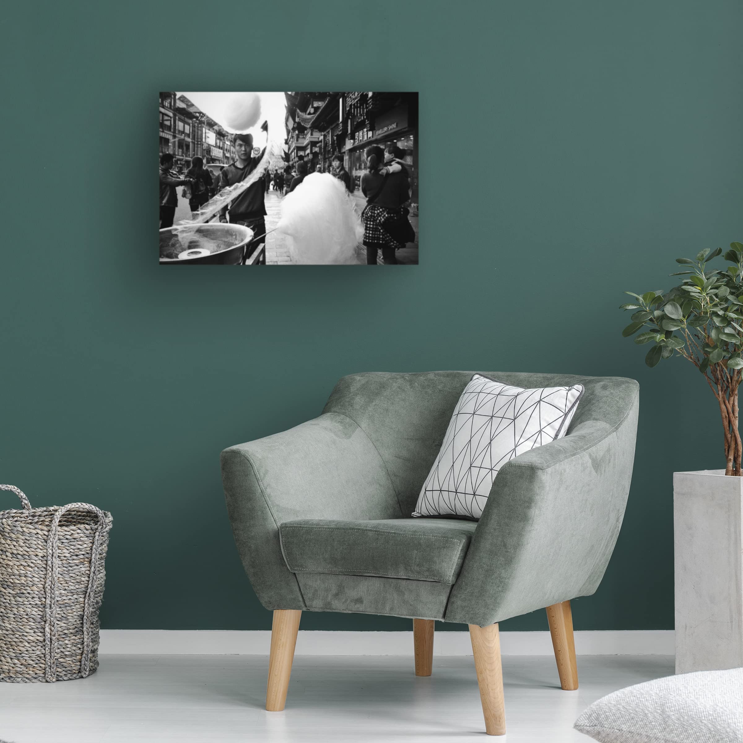 Trademark Fine Art 'Shanghai China 2013' Canvas Wall Art Print by Hiroyuki Nakada - Modern Asian Cityscape Painting for Living Room, Office & Home Decor