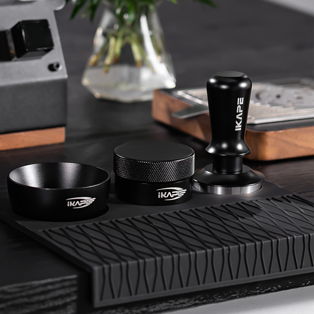 Premium Black Edition Espresso Gravity Distributor - Perfect for Barista-Grade Coffee Grounds Leveling & Tamping - Ideal for Home & Professional Espresso Machines