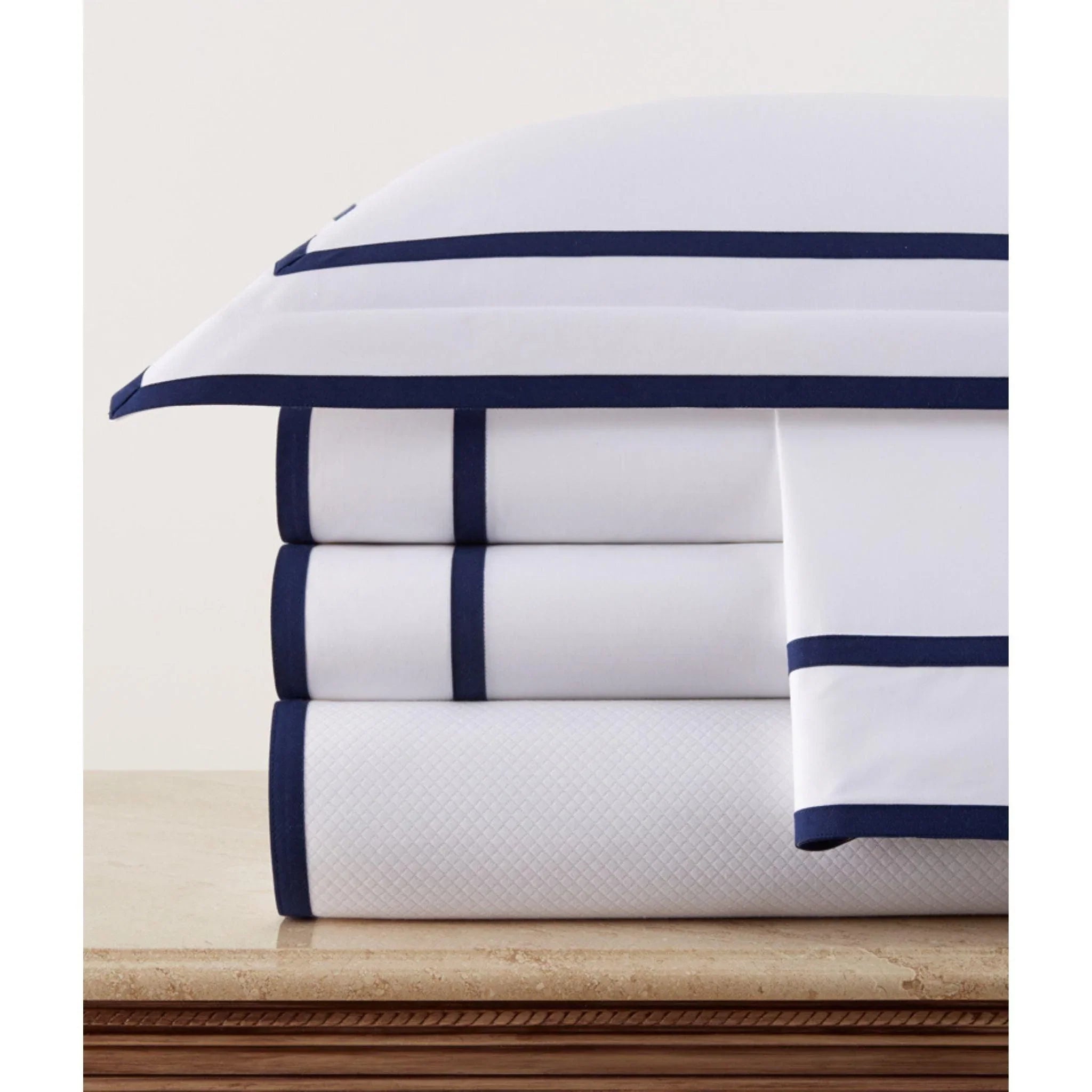 Carlisle Inset and Edged Tape Sheet Sets - Premium Bedding for Comfortable Sleep - Perfect for Home, Hotel, and Guest Room Use