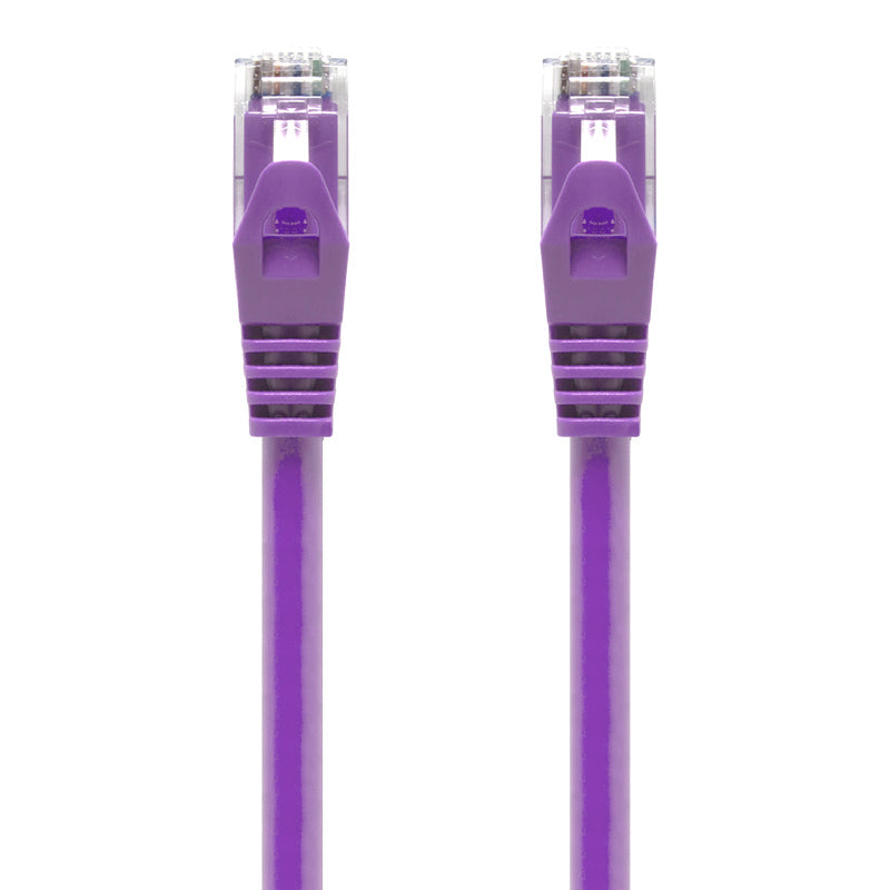High-Speed Purple CAT6 Ethernet Cable - 10Gbps, 550MHz, 100ft - Reliable LAN & Internet Connection for Gaming, Streaming & Home Office