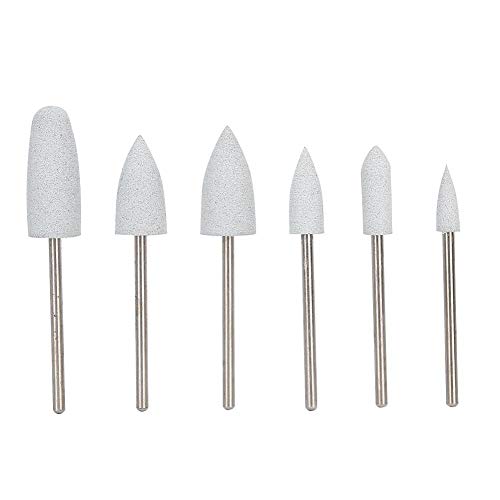 Professional Nail Grinding Head Set - 6PCS Nail Polishing Bits for Home & Salon Use - Perfect for Manicure, Pedicure & Nail Art - Durable & Easy to Use Nail Drill Bits for Smooth Nail Care