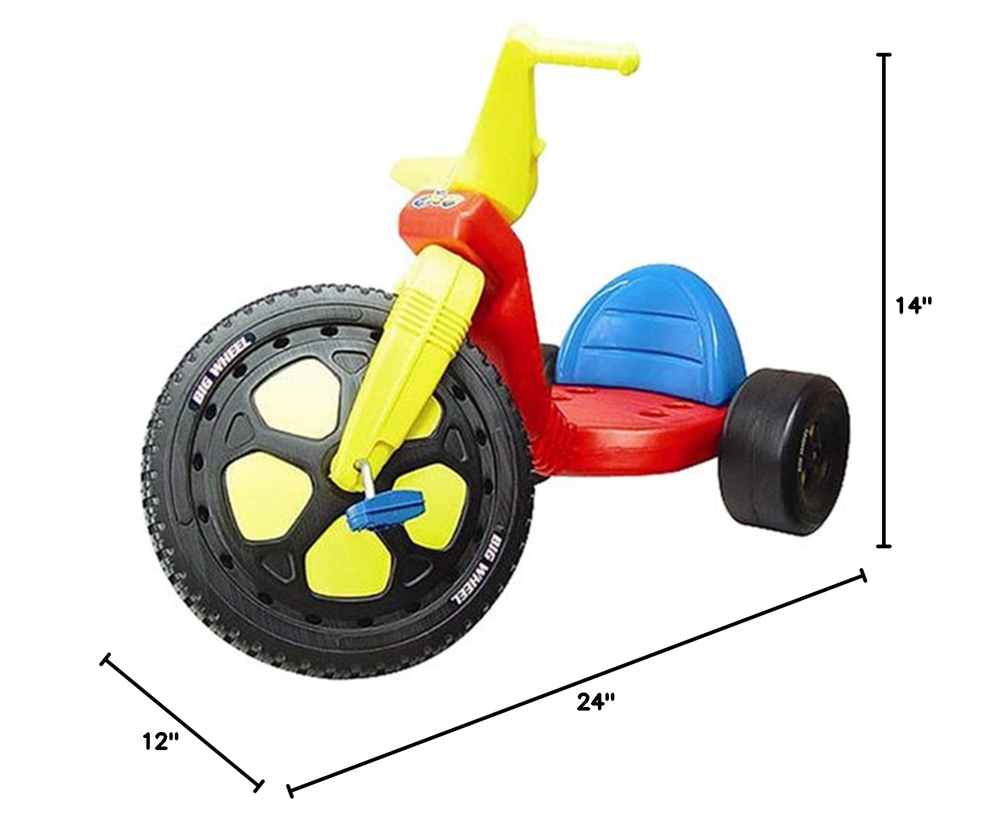Original Big Wheel 16 Inch Tricycle for Kids - Durable US-Made Ride-On Toy for Outdoor Play, Backyard Fun & Preschool Learning Activities
