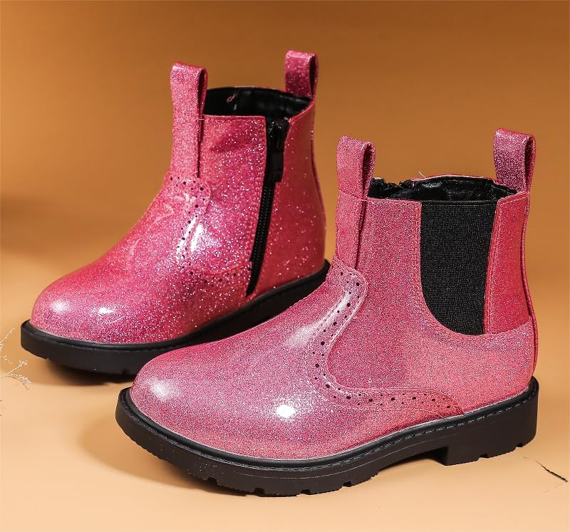 Waterproof Chelsea Ankle Boots for Boys & Girls - Side Zipper Comfort Design (Toddler/Little Kid/Big Kid) - Perfect for Outdoor Play, Rainy Days & School Activities