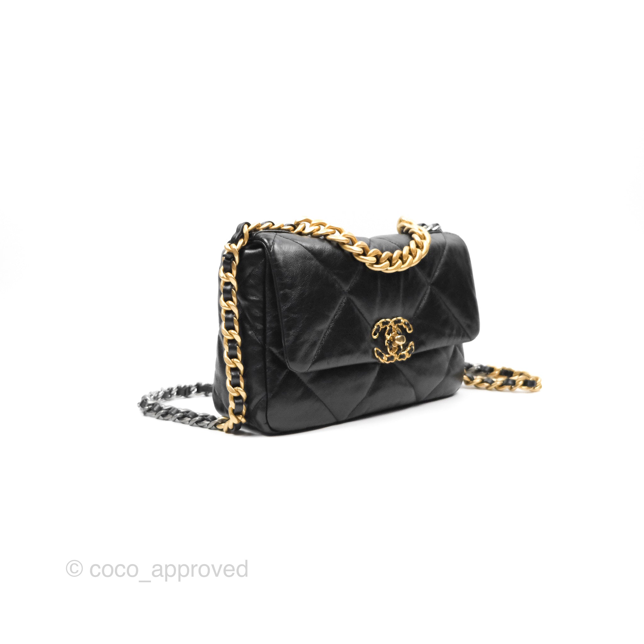Chanel 19 Small Handbag Black Mixed Hardware - Luxury Designer Crossbody Bag for Women, Perfect for Date Night & Evening Events