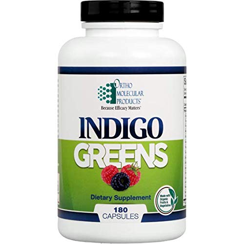 Indigo Greens Superfood Capsules - 180 Count | Organic Plant-Based Nutrition for Energy & Detox | Perfect for Daily Wellness & Active Lifestyles