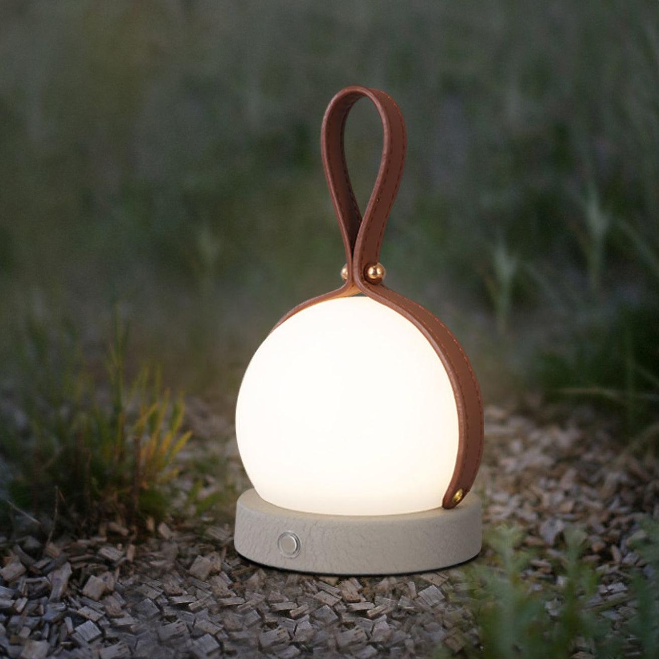 Bola LED Table Lamp with Built-in Rechargeable Battery - Portable Night Light for Bedroom, Camping, and Outdoor Decor
