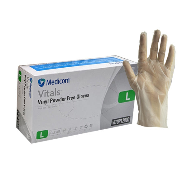 Premium Vinyl Disposable Gloves - Powder-Free, Clear & Latex-Free | Medical, Food Service & Household Cleaning Protection