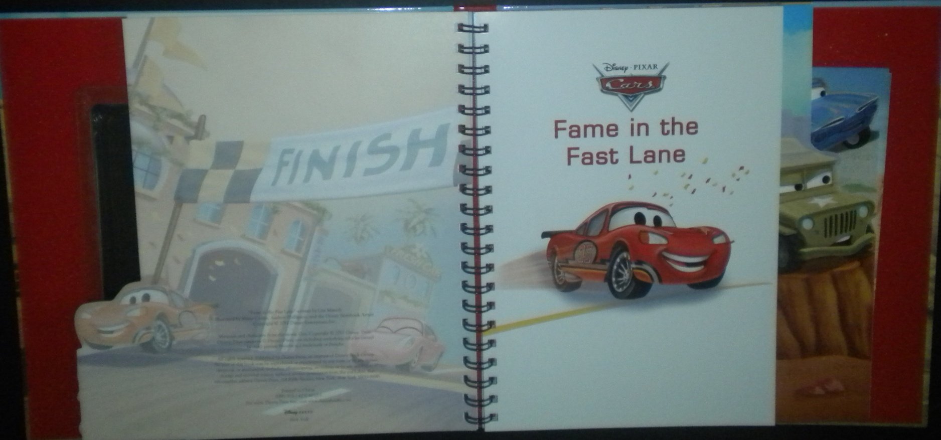 Disney Pixar Cars Magnetic Play Set Book - Lightning McQueen, Mater, Sarge & Ramone - Interactive Read & Play Toy for Kids - Perfect for Travel, Bedtime Stories & Preschool Learning