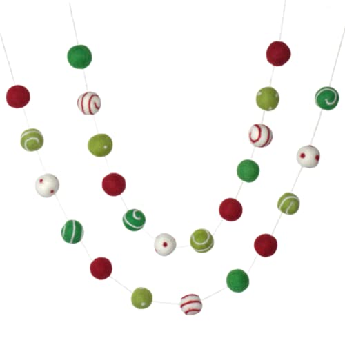 Red/Greens/White- Swirls/Dots