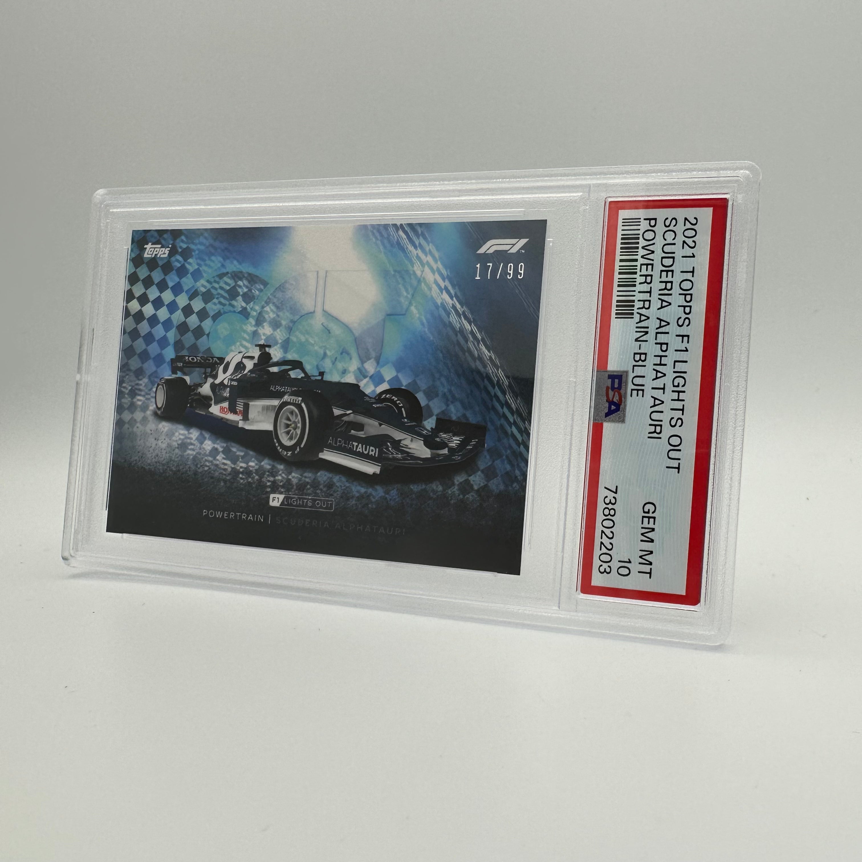PSA 10 17/99 Scuderia AlphaTauri Powertrain Blue - Limited Edition Racing Collectible for Display & Investment