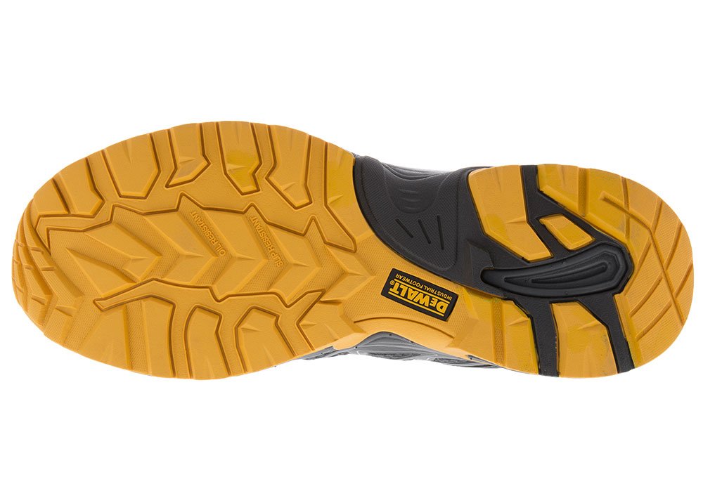 DEWALT Men's Boron Black/Yellow Work Boots - Steel Toe, Slip Resistant, Electrical Hazard Protection - Ideal for Construction, Industrial & Heavy Duty Work