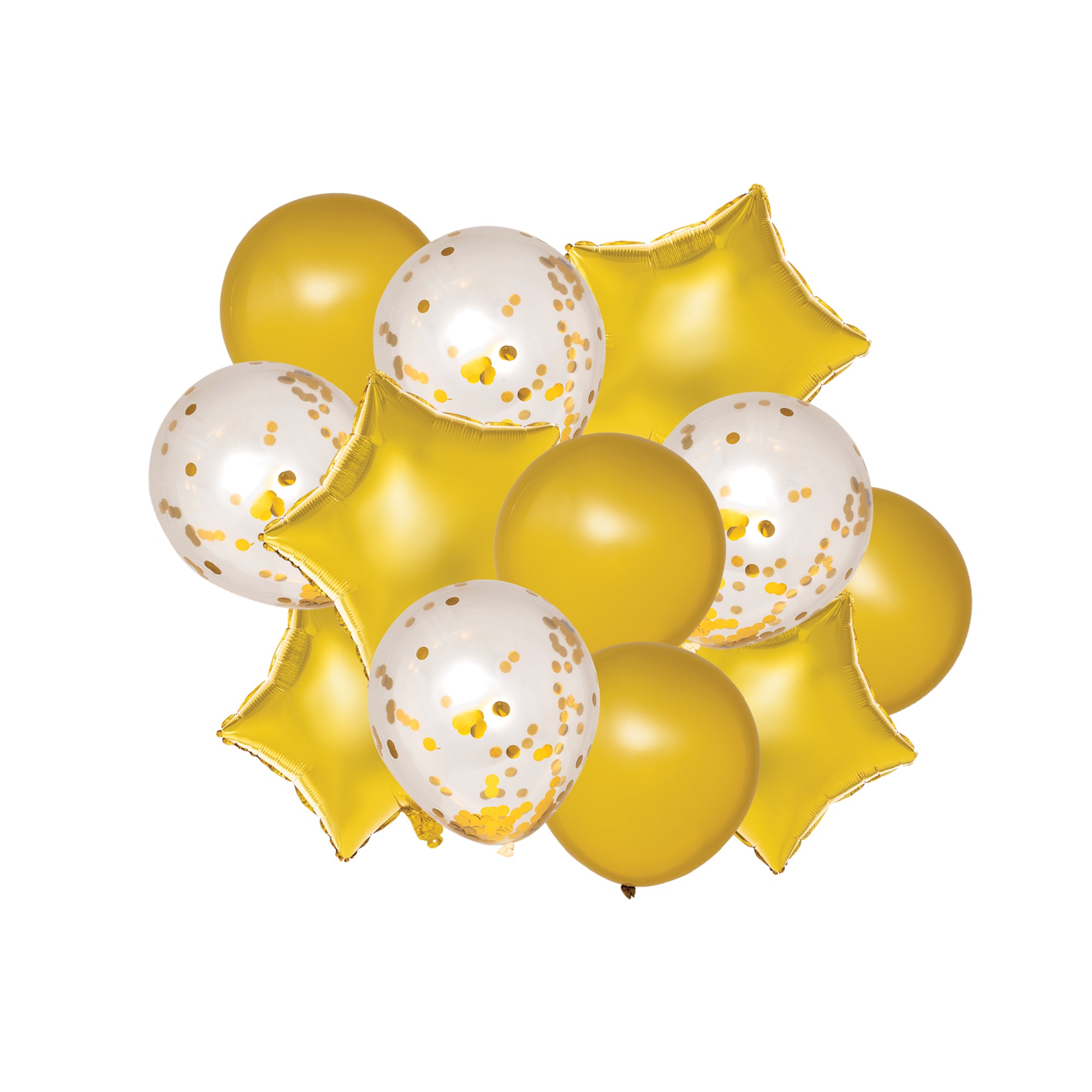 Gold Balloon Bouquet for Birthday Party Decorations, Anniversary Celebrations & Special Events - Elegant Metallic Balloons for Festive Occasions