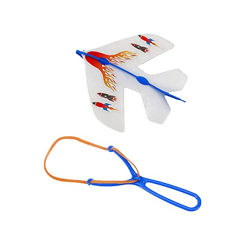 **LED Foam Airplane Glider Toy for Kids - Lightweight Flying Toy with Glow in The Dark Feature, Outdoor Play, Birthday Gifts, Park & Backyard Fun (Single Pack, One Size)**