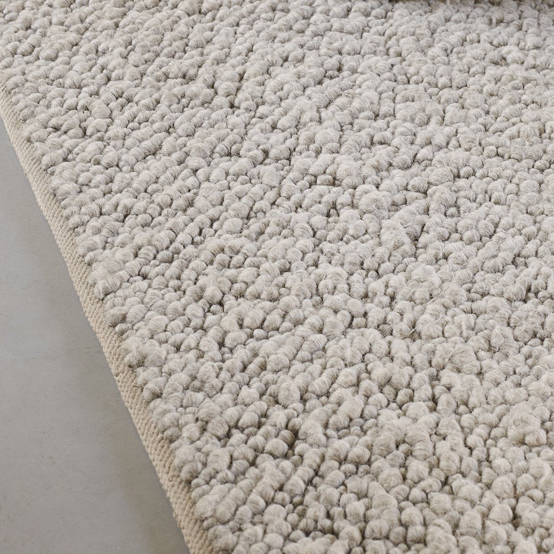 Nina Bruun Gravel Rug - Modern Handwoven Wool Area Rug for Living Room, Bedroom & Dining Room - Boho Chic Home Decor for Cozy & Stylish Interiors