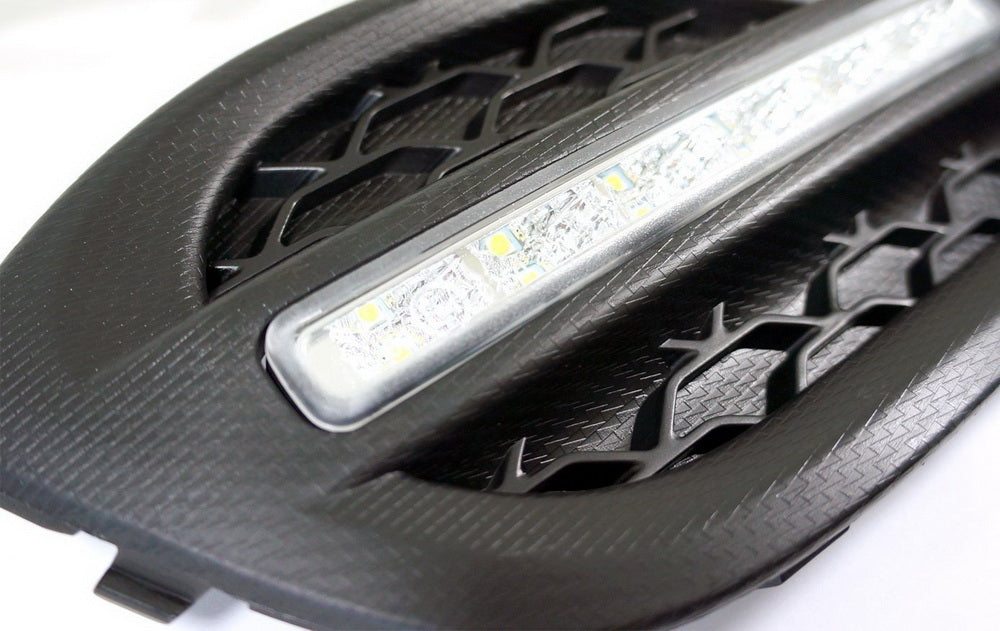 2013-2016 Scion FR-S Direct Fit 15W White LED Daytime Running Lights (DRL) Kit - High Visibility & Energy Efficient for Daytime Safety Driving