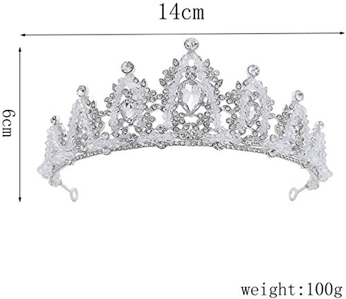 Sparkling Rhinestone Tiara Crown - Elegant Wedding Bridal Headpiece for Women & Girls | Perfect for Weddings, Proms, Birthday Parties & Special Occasions