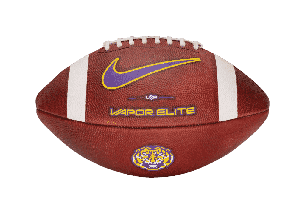 Official LSU Tigers Nike Vapor Elite Game Model Football - Authentic College Team Jersey for Fans & Players - Perfect for Game Day, Tailgating & Sports Collectibles