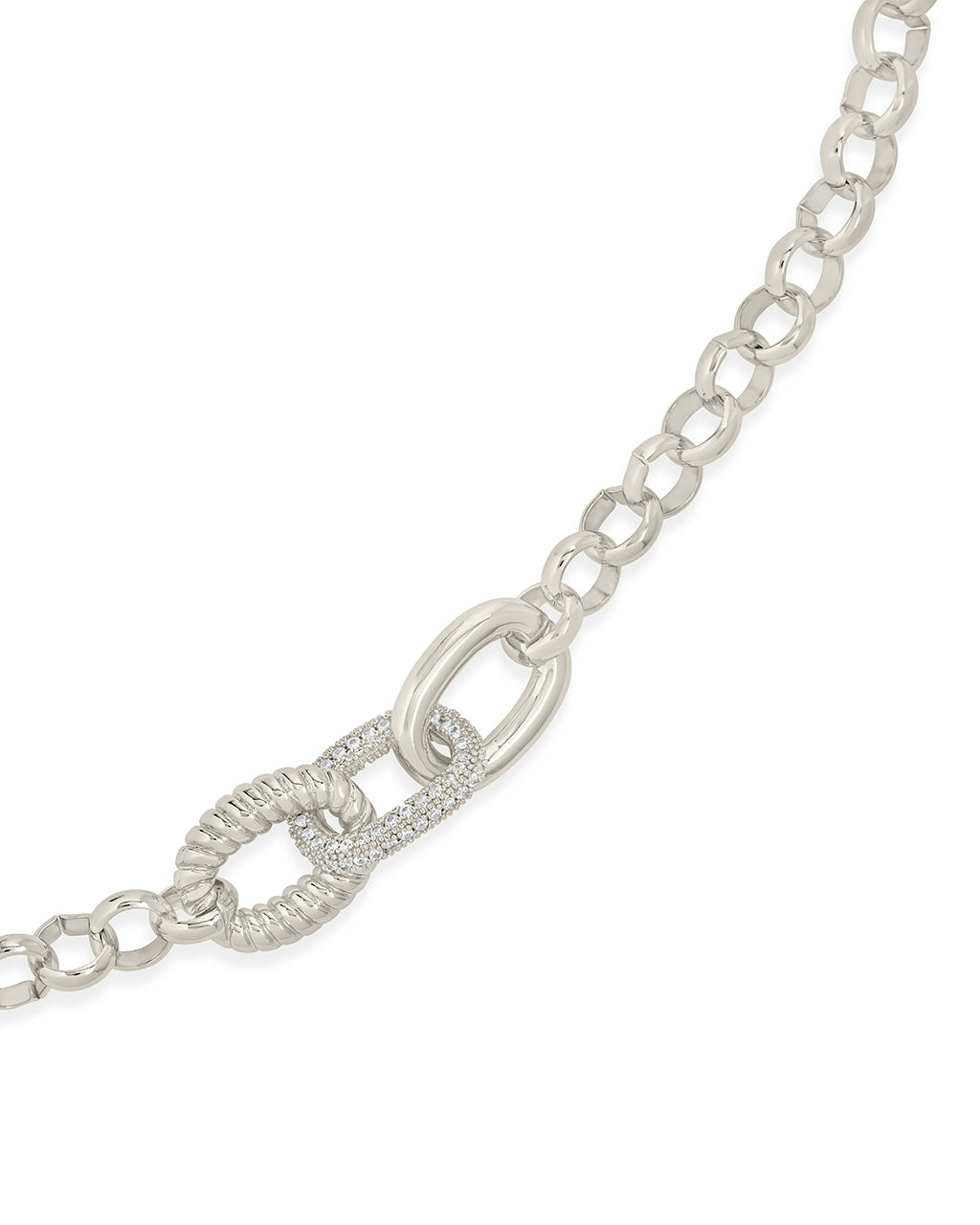 Jaycee CZ Interlocking Chain Bracelet for Women - Elegant Cubic Zirconia Fashion Jewelry Gift for Birthday, Anniversary & Special Occasions