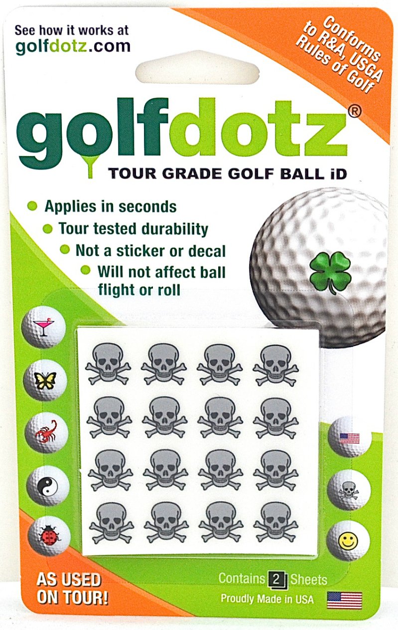 Golfdotz - Premium Golf Ball Markers, Unique Golf Ball Stamps & Durable Decals - Personalized Golf Ball Stickers for Men & Women - Perfect for Tournament Play & Practice Sessions
