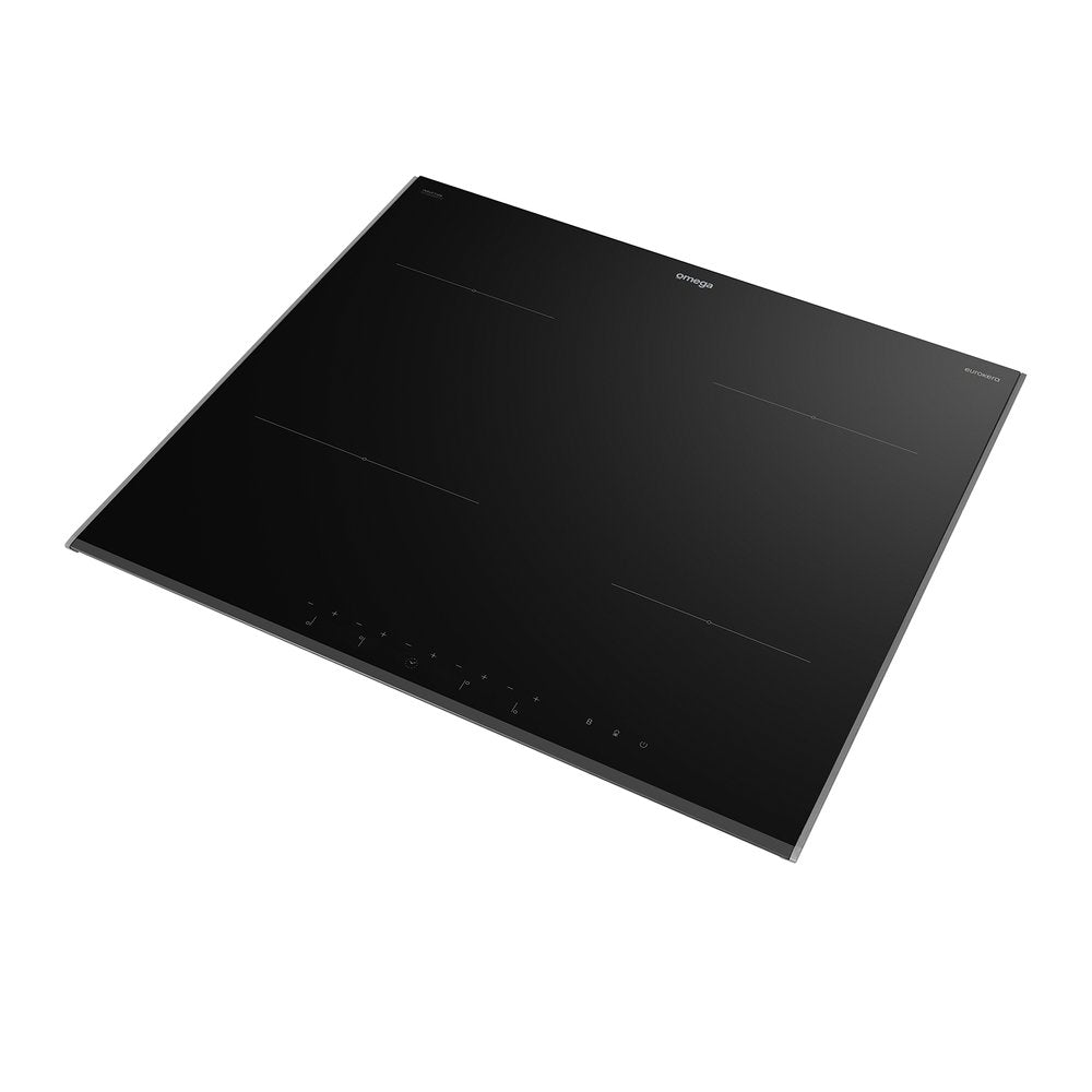 Omega 60cm Induction Cooktop - 10 Amp Power Phasing OCI604PPTZ - Fast Heating Electric Stove for Home Kitchen, Restaurant & Outdoor Cooking