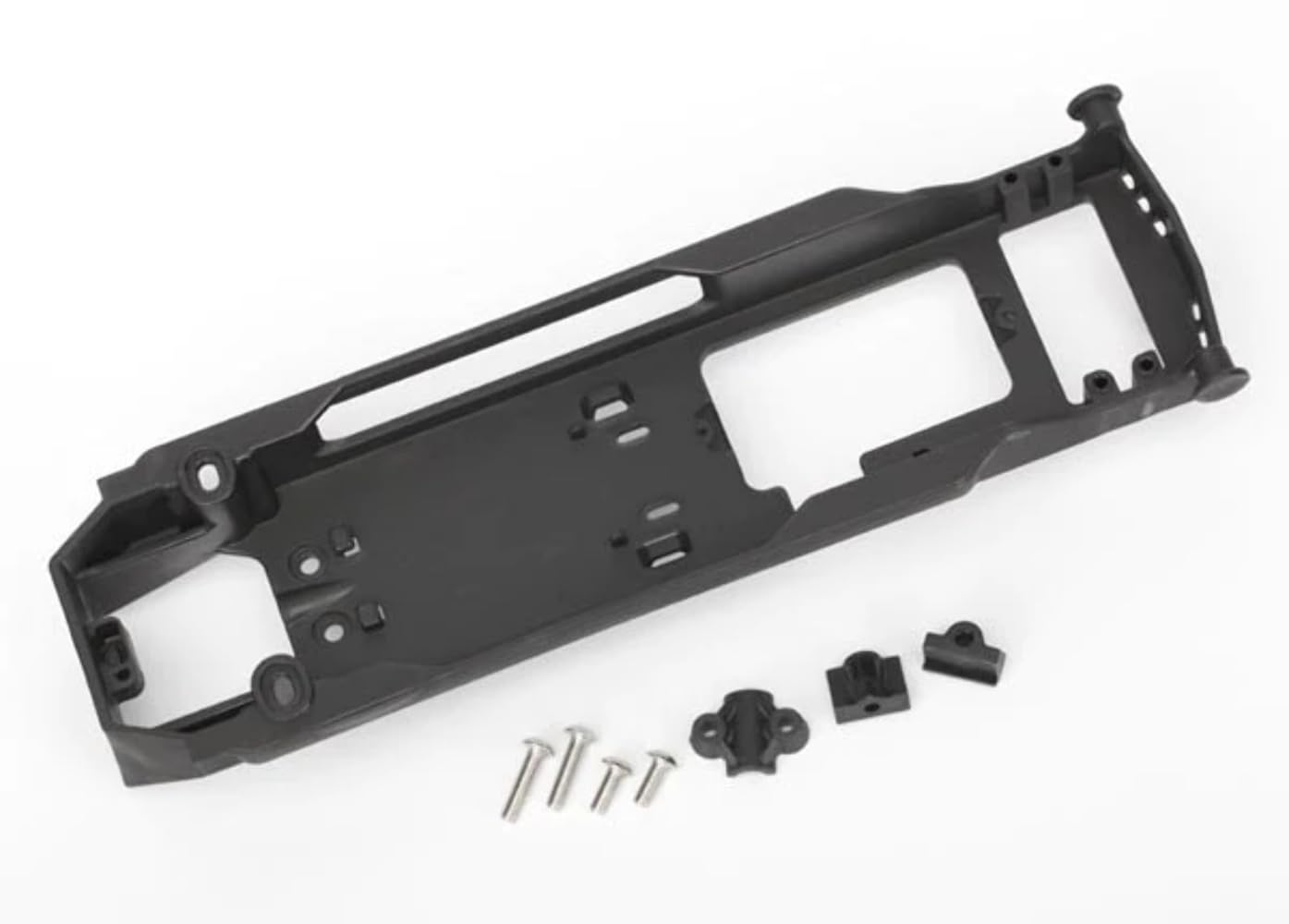 Traxxas 5724R Spartan Radio Tray with Retainer, Stuffing Tube Clamp & Hardware - High-Performance RC Boat Accessory for Waterproof Storage & Secure Mounting - Perfect for RC Boat Enthusiasts & Racing Competitions