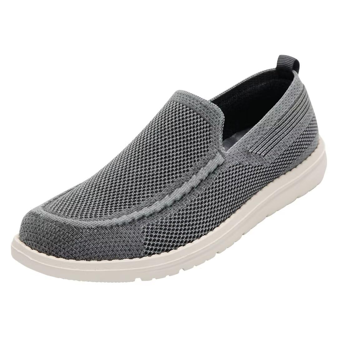**TAZERO Men's Wide Width Slip-On Loafers with Arch Support – Comfortable Casual Shoes for Plantar Fasciitis – Perfect for Work, Travel & Everyday Wear**