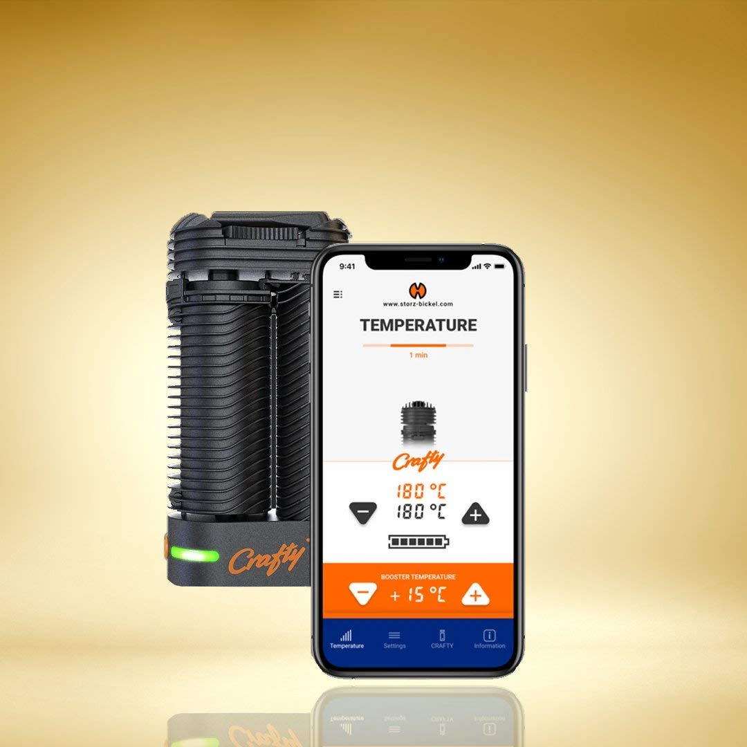 Storz & Bickel Crafty+ (Crafty Plus) 2022 Vaporizer - Latest Portable Dry Herb Vaporizer with USB-C Fast Charging & Ceramic Heating Chamber | Perfect for Home Use, Travel & Outdoor Activities
