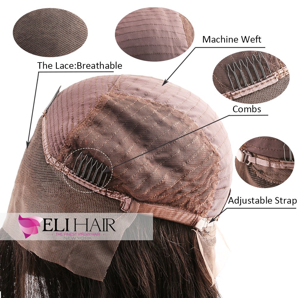Natural Color Loose Deep Wave Virgin Human Hair Wigs 130% Density Brazilian Front Lace Wigs for Women - 12 Inch | Perfect for Daily Wear, Parties & Special Occasions
