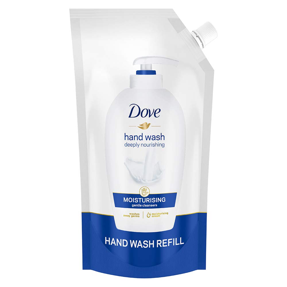 Dove Moisturising Liquid Hand Wash Refill 900ml | Gentle Hand Cleanser for Soft Hands & Sensitive Skin | Nourishing Hand Soap | Perfect for Home, Office & Bathroom Use