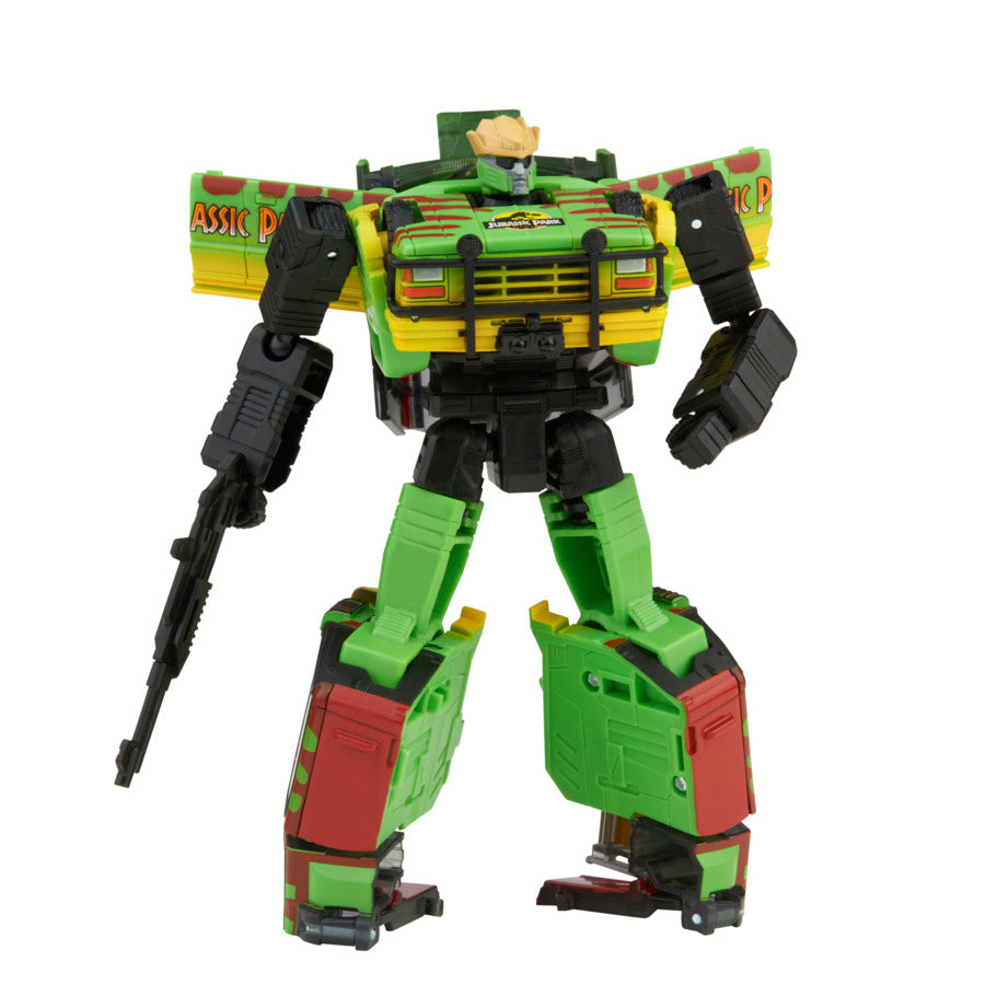 Jurassic Park Transformers Mash Up Tyrannocon Rex Autobot Action Figure - Collectible Toy for Fans, Movie Enthusiasts & Gift Ideas