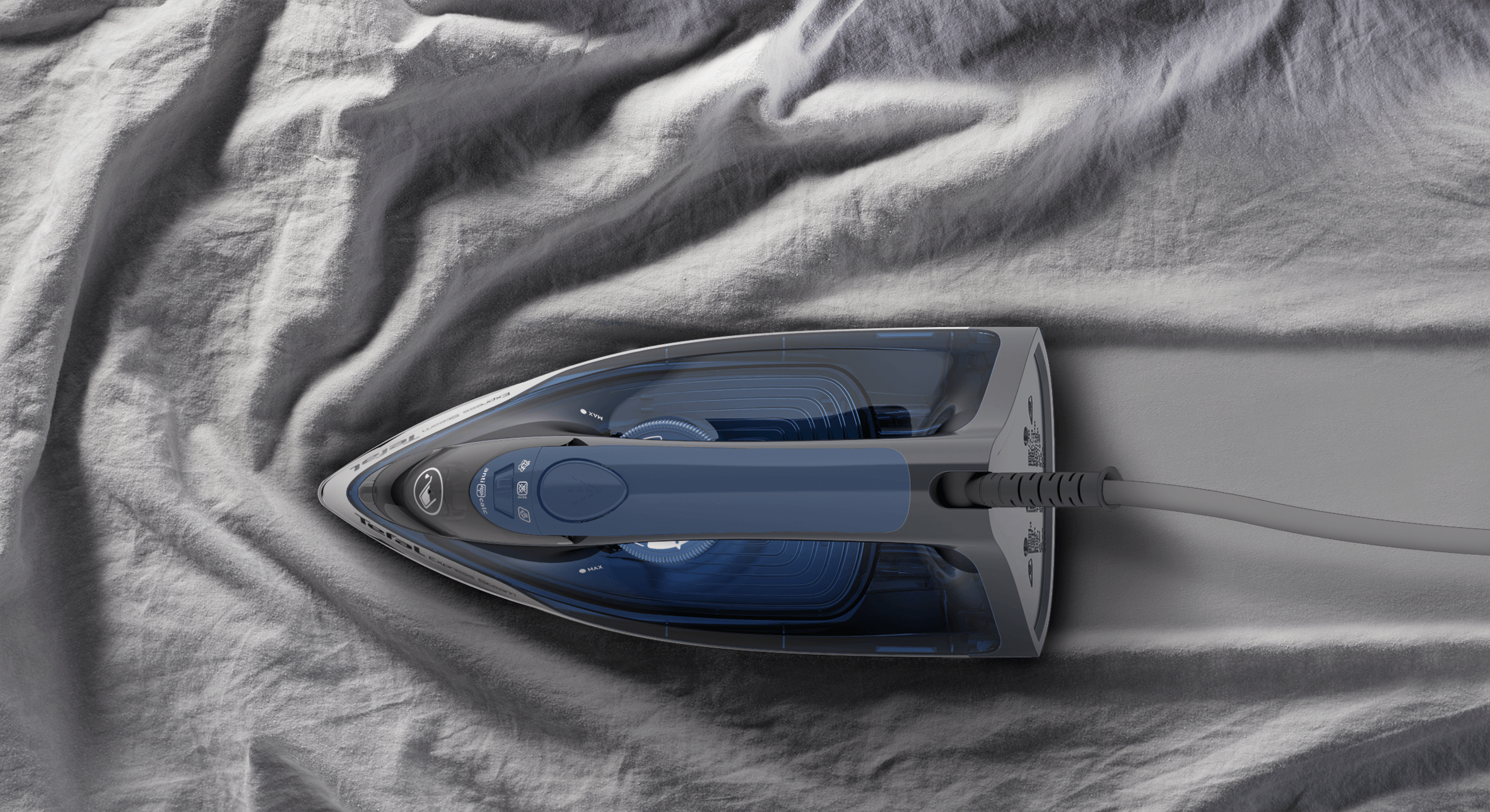 Tefal FV2868 Express Steam Iron with Auto Shut Off - Fast Heating, Powerful Steam for Wrinkles - Perfect for Home, Office & Travel Use