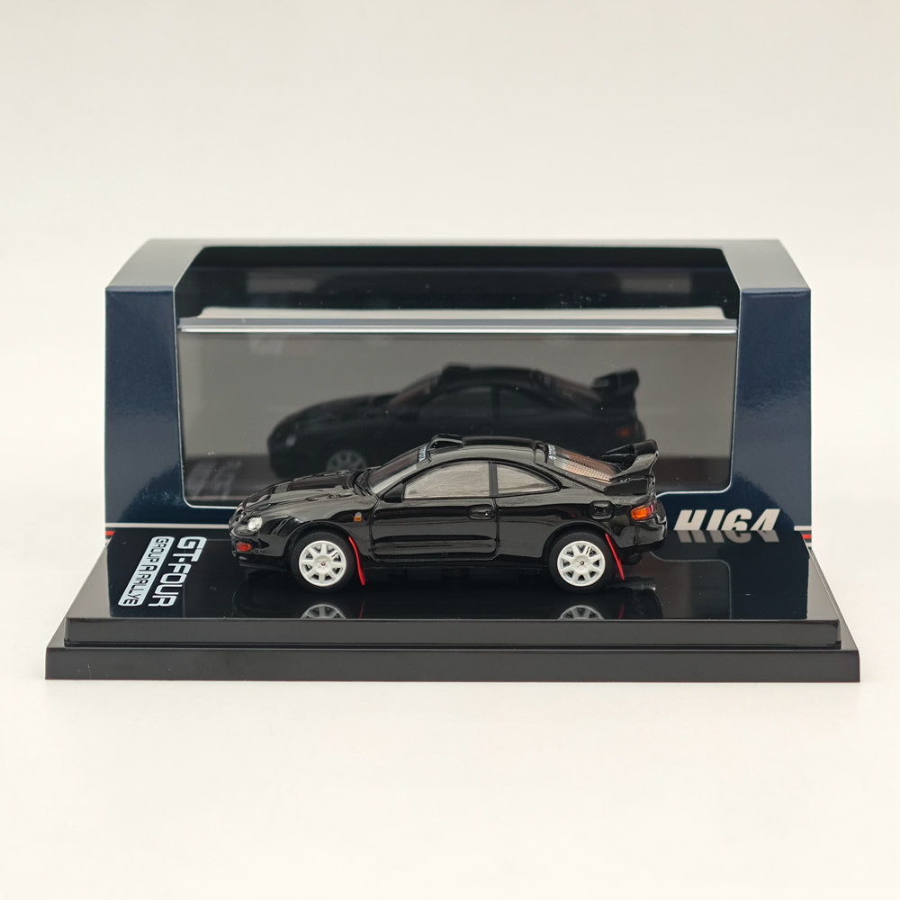 1/64 Toyota Celica GT-Four ST205 WRC Edition - Customized 8-Spoke Black Diecast Model Car | Hobby Japan HJ641064CBK | Collectible Scale Replica for Car Enthusiasts & Display Showcase