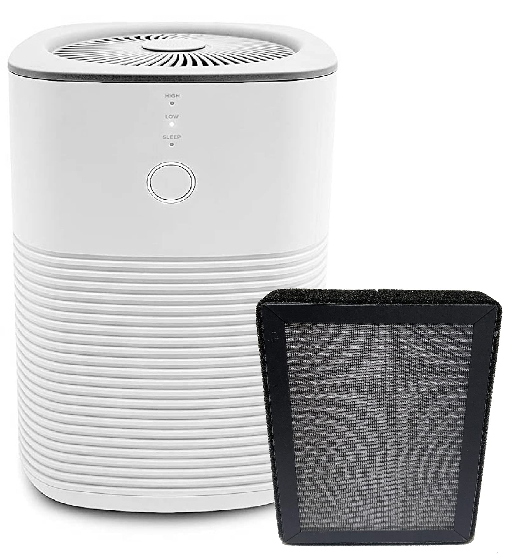 Nispira True HEPA Replacement Filter 4 Pack - Compatible with Levoit LV-H128 Air Purifier (LV-H128-RF) - Improves Indoor Air Quality for Allergies, Pets & Smoke Removal