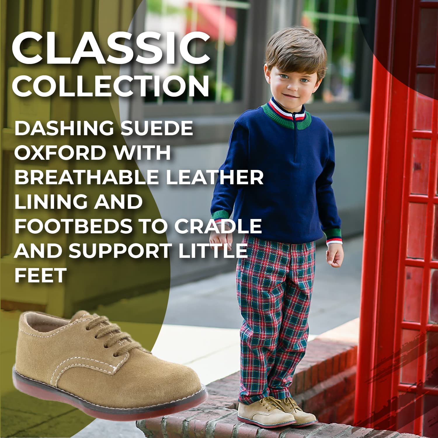 FOOTMATES Bucky 2 Boys' Sneakers - Lightweight Athletic Shoes for Toddler & Little Kids - Perfect for Running, Playground & Everyday Wear