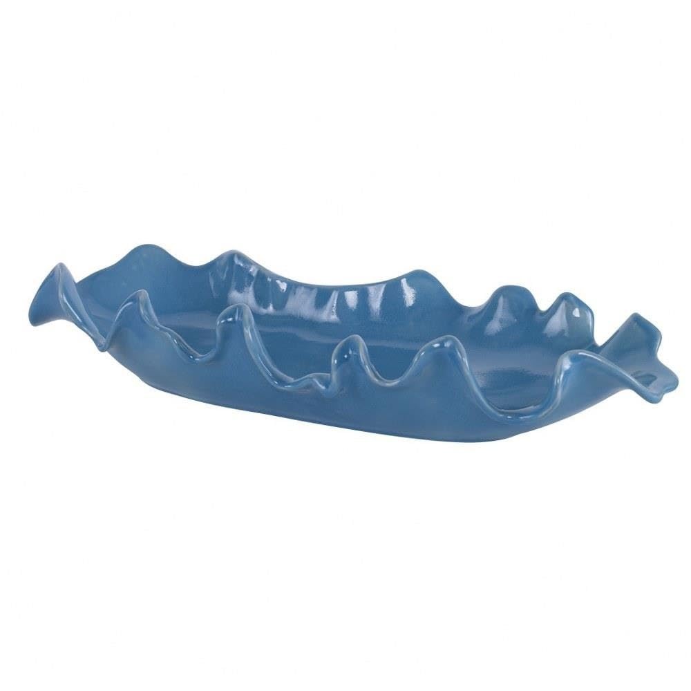 Ruffled Feathers Decorative Bowl - 4 Inches Tall, 24 Inches Wide - Perfect for Centerpieces, Home Decor & Tabletop Displays